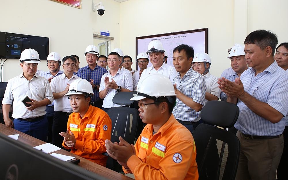 Thanh Hóa - Nam Định 間 500kV 回路 3 送電線送電完了 - 1